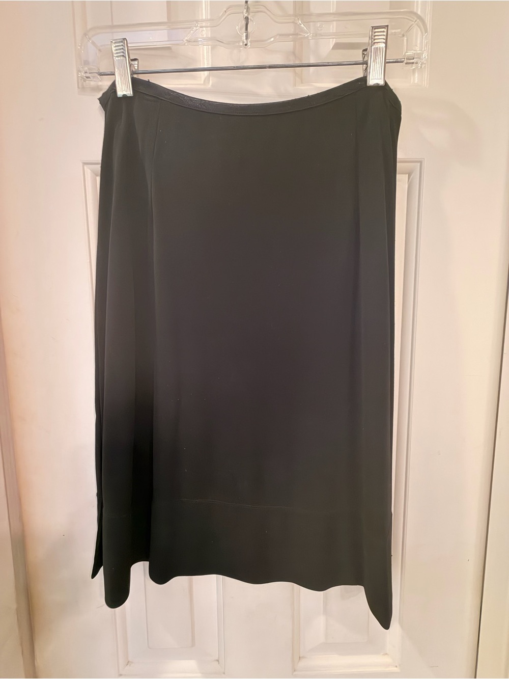 J. Jill Black Knit Swingy Flowy Stretchy Skirt, Pull On Stretch Waist, Sz M - Picture 5 of 16